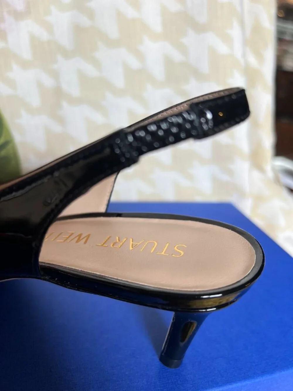 STUART WEITZMAN Stuart 50 Slingback pump Black/Patent Leather - Picture 6 of 9